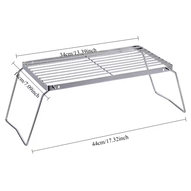 Foldable Stainless Steel BBQ Grill Rack
