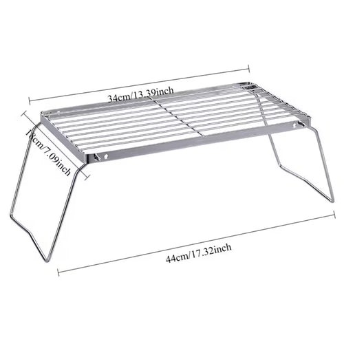 Foldable Stainless Steel BBQ Grill Rack