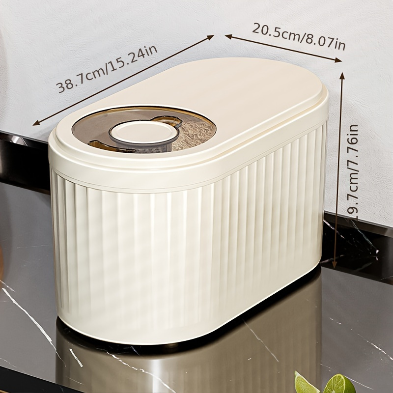 1 Modern Plastic Rice Storage Bin with Lid