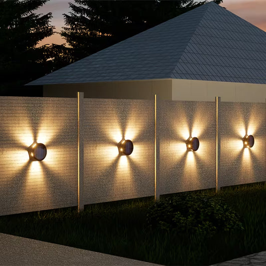 Outdoor wall lamp with 5 LEDs, starry sky design; modern indoor decorative lamp.
