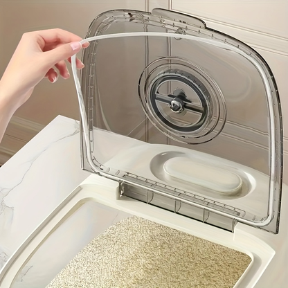 Large-capacity plastic rice container—a great helper for kitchen storage.