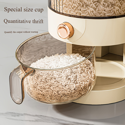 Large-Capacity Airtight Rice Bin—Kitchen Food Storage Container with Flip-Top Lid