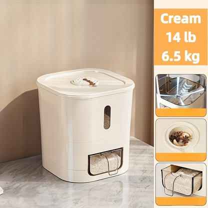 Automatic rice dispenser (with capacity - large-capacity, moisture-proof and insect-proof sealed rice storage box)