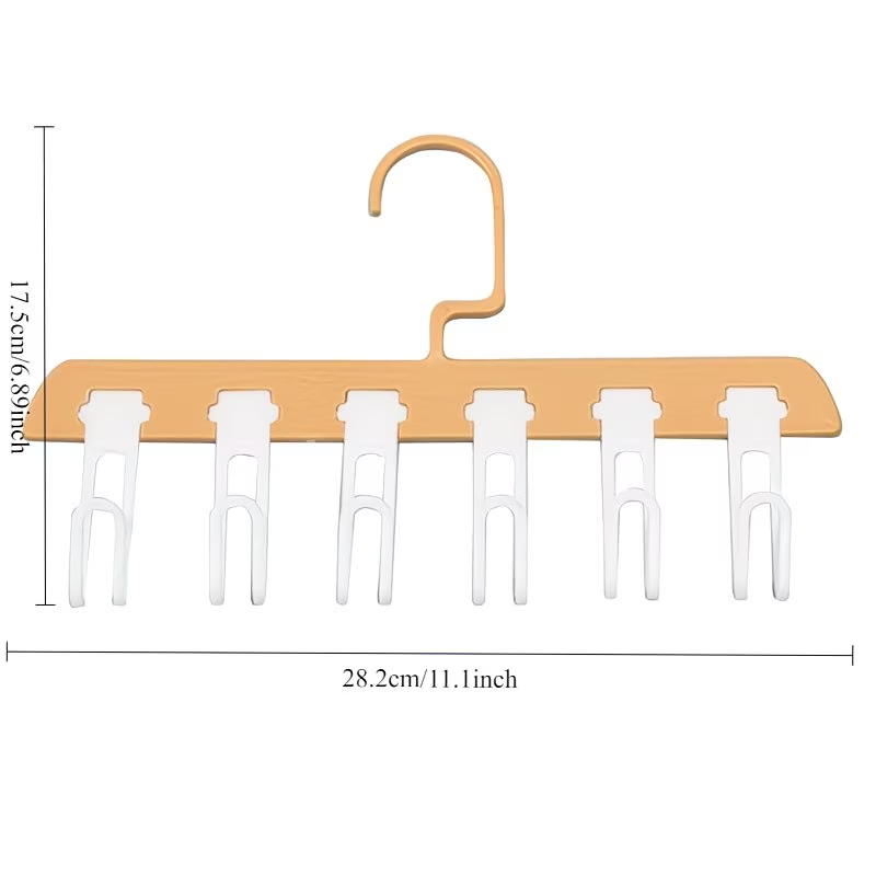 Windproof, detachable multi-hook clothes rack, suitable for socks and underwear.