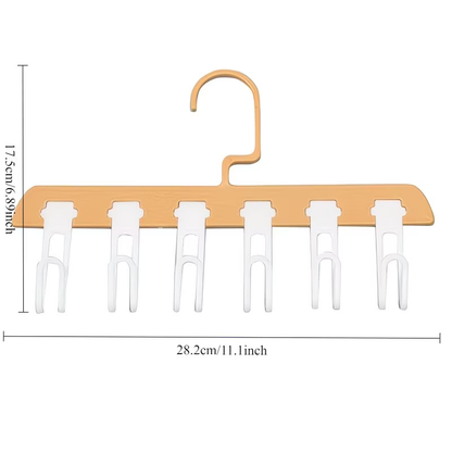 Windproof, detachable multi-hook clothes rack, suitable for socks and underwear.