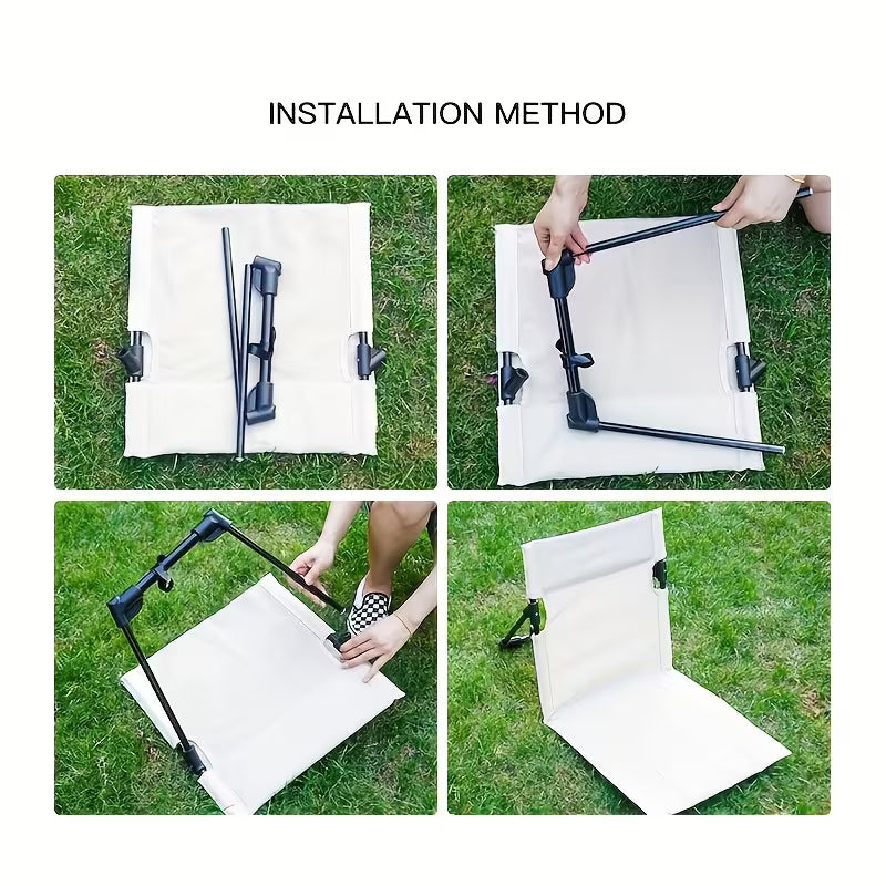 Portable folding chair made of durable Oxford fabric