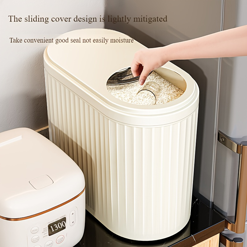 1 Modern Plastic Rice Storage Bin with Lid