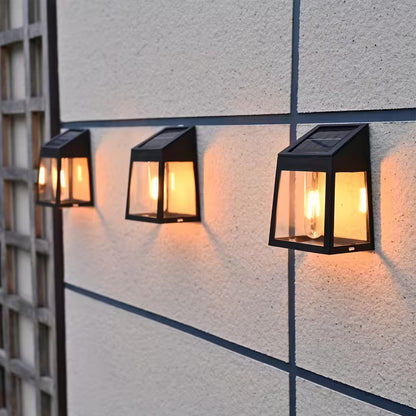 2-pack solar wall lights | Plaster wall lights, smart outdoor decoration