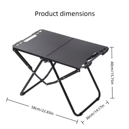 Portable folding picnic table—suitable for gardens, picnics, barbecues, and outdoor use.