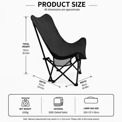 Portable Outdoor Folding Moon Chair