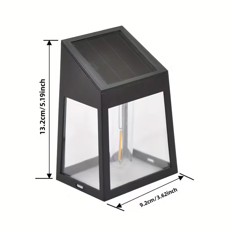 2-pack solar wall lights | Plaster wall lights, smart outdoor decoration