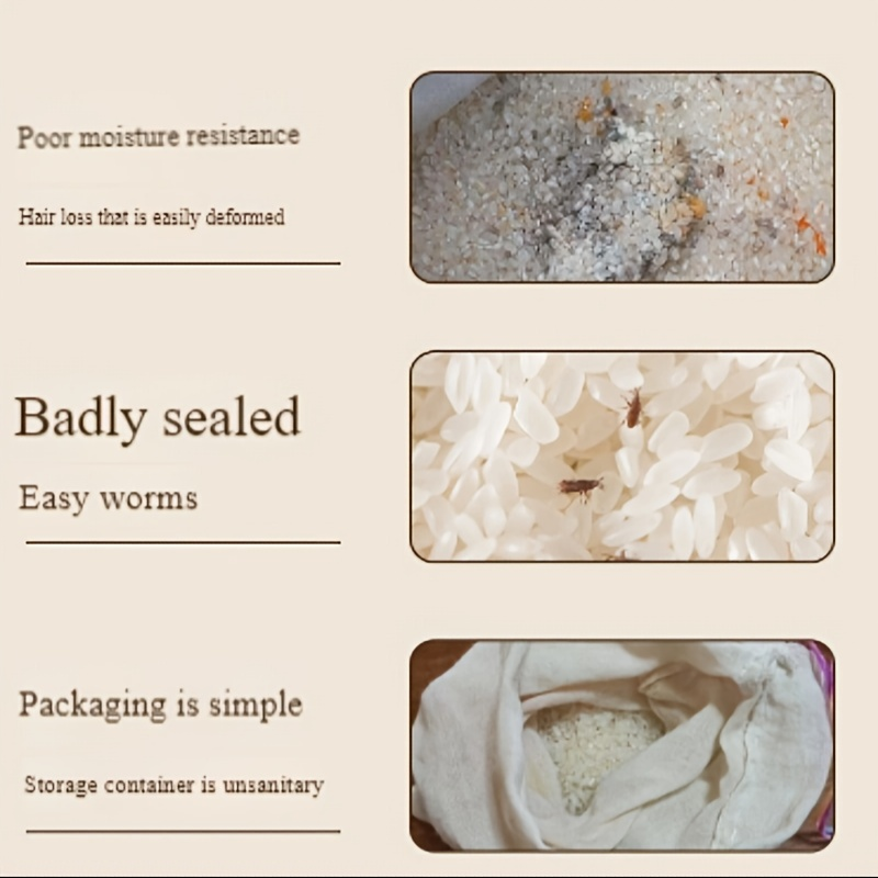 1 Modern Plastic Rice Storage Bin with Lid