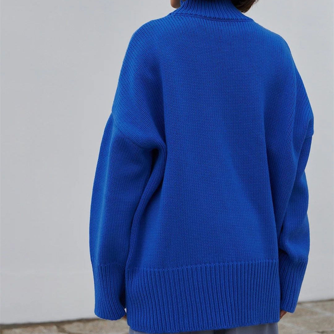 Turtleneck Knitted Solid color knitwear Long Oversize Tops Designer Women’s Sweater