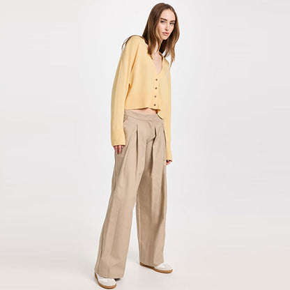 Heavy weight Spring autumn women’s cardigan solid color casual cashmere Knitwear mujer single-breasted sweater