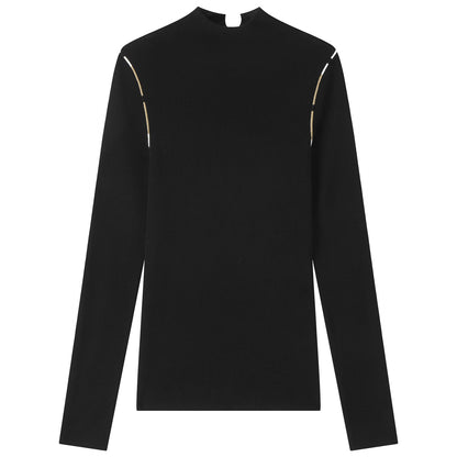 Clothing Women elegant pullover sweaters solid color slim fit warm cozy half high collar mujer jumpers