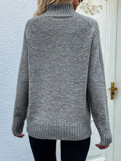 High quality roll up neck thicken sweaters autumn winter women pullover pure color slim elegant jumpers