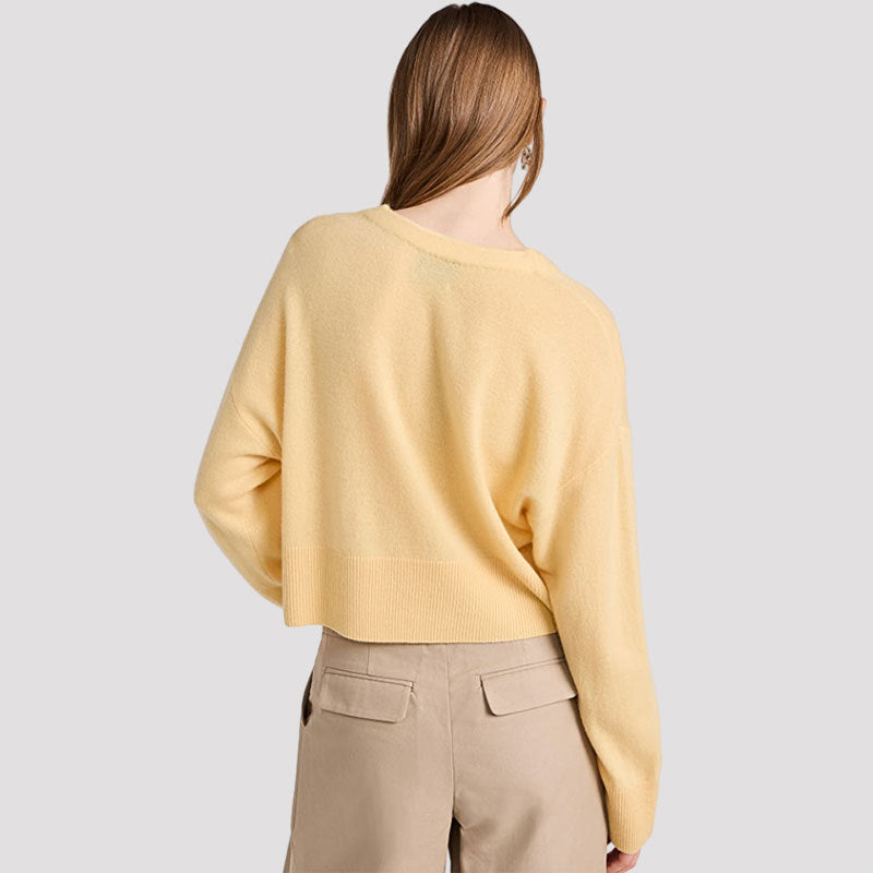 Heavy weight Spring autumn women’s cardigan solid color casual cashmere Knitwear mujer single-breasted sweater
