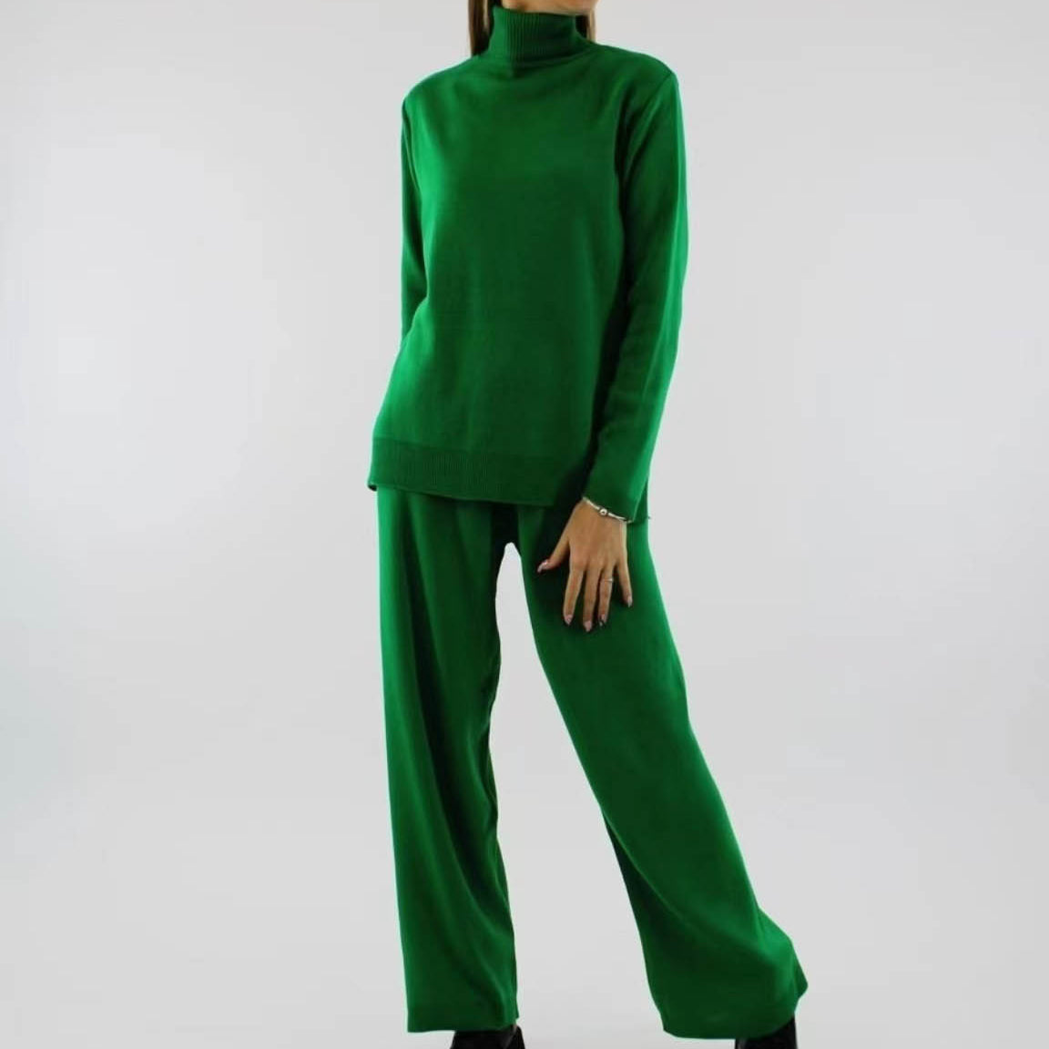 pure color sweaters designer two piece set women two piece set women clothing knitwear loungewear set