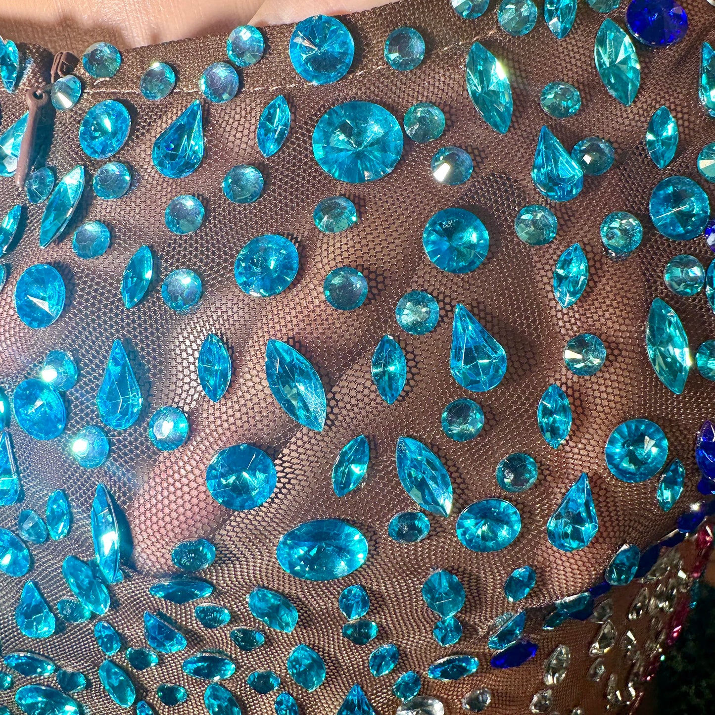ZD Hot Selling Bodycon Mini Dress Rhinestone Backless Geometric Pattern Anti-Wrinkle Breathable Nightclub Beach Festivals Club