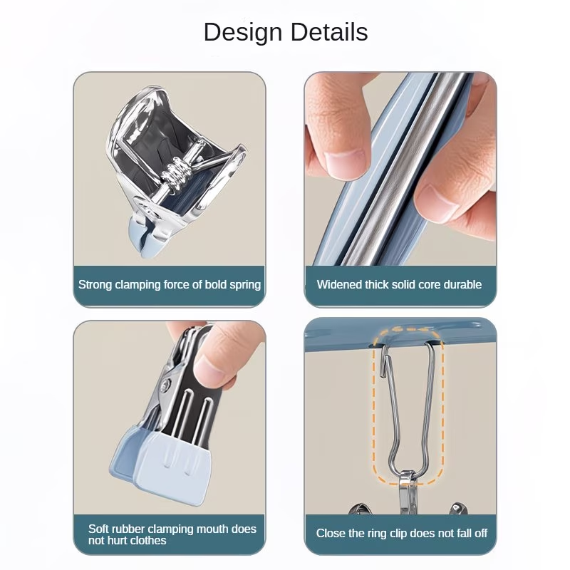 1 Metal Sock & Underwear Hanger | Multi-clip strong grip, highly weather resistant