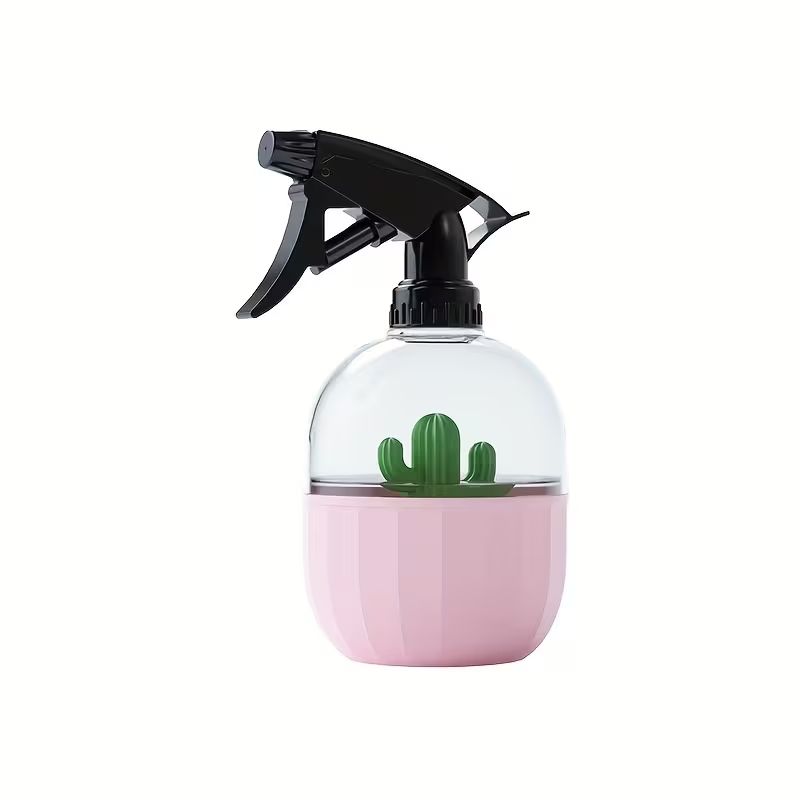 A handheld garden spray bottle for watering plants.