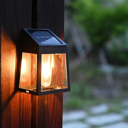 2-pack solar wall lights | Plaster wall lights, smart outdoor decoration