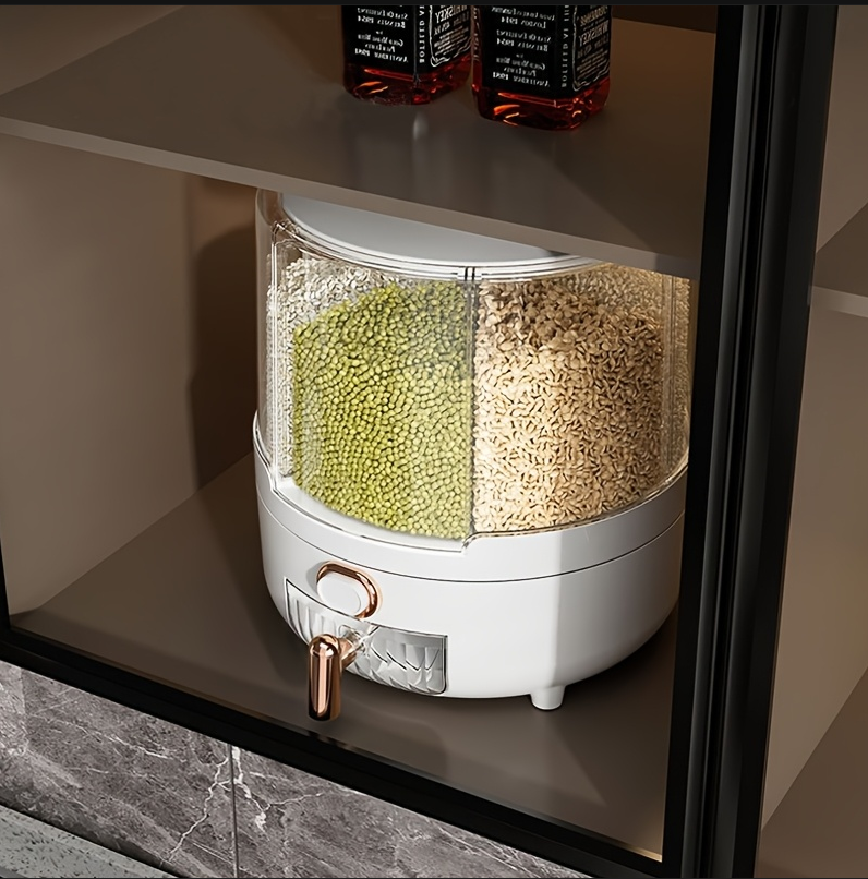 Reusable plastic grain storage containers—versatile kitchen essentials.